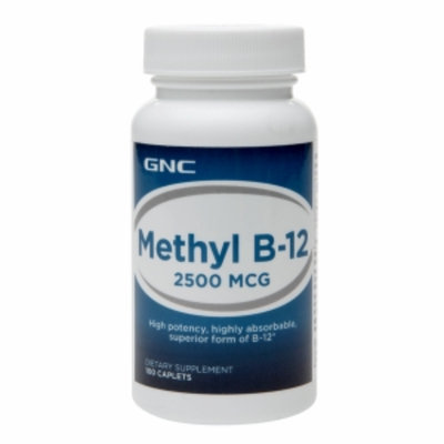 GNC Methyl Vitamin B-12 2500mcg, Tablets, 100 ea