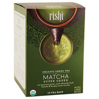 Rishi Tea Organic Super Green Tea Matcha 15 Tea Bags