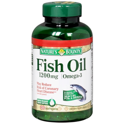 Nature's Bounty Fish Oil 1200 mg Rapid Release Liquid Softgels Twin Pack