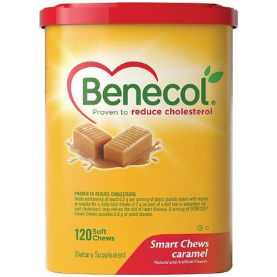 Benecol Smart Chews, Caramel, 120-Count Soft Chews
