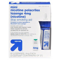 up & up up&up Mini Nicotine Polacrilex 4 mg Mint Lozenges - 81 Count