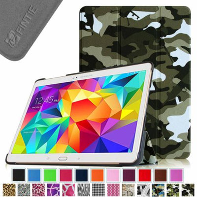 Fintie Smart Shell Leather Case Cover for Samsung Galaxy Tab S 10.5 (10.5-Inch) Tablet, Camouflage Black