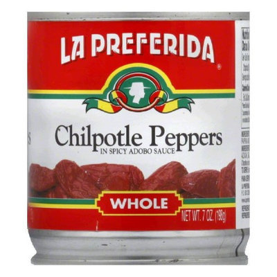 La Preferida Whole Chipotle Peppers - 24 Cans (7 oz ea)