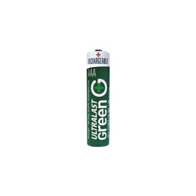 Ultralast ULGHP2AAA AAA 2 Pack Green High-Power Rechargeable Batteries