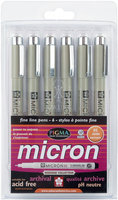Alvin Sakura Pigma Micron Pen Set, #05, Earth/Heritage