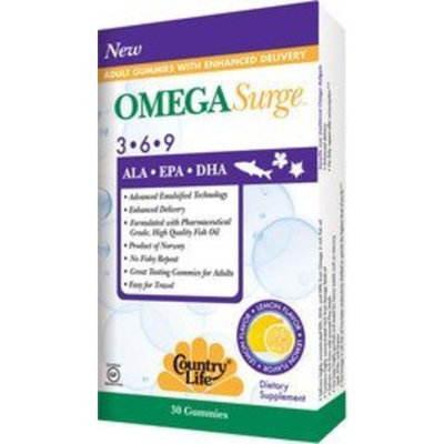 Country Life Omega Surge 3-6-9 60 Gummies