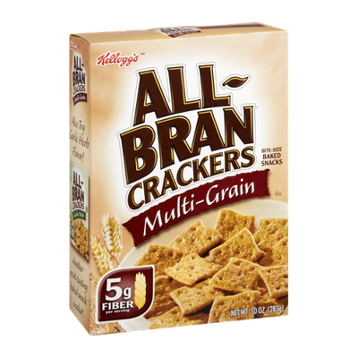 Kellogg's All-Bran Multi-Grain Bite-Size Baked Snacks Crackers