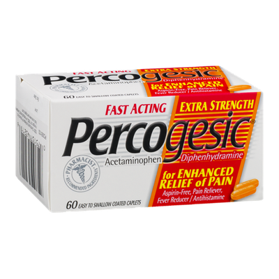 Percogesic Pain Reliever Caplets Extra Strength - 60 CT