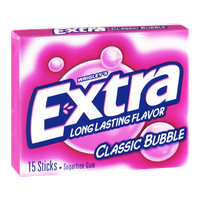 Wrigley's Extra Classic Bubble Sugarfree Gum - 15 CT