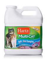Hartz Mountain Corp. Multi-Cat Odor Removal Clumping Cat Litter, 14 lb. jug