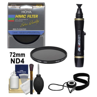 Hoya 72mm HMC ND4 Multi-Coated Neutral Density Filter + Accessory Kit for Canon, Nikon, Sony, Olympus & Pentax Lenses