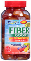 Phillips'® Fiber Good™ Plus Energy Support Daily Dietary Fiber Supplement Gummies 80 ct Bottle