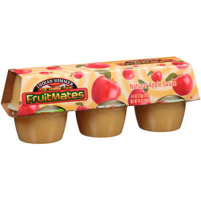 Indian Summer® Fruitmates™ Natural Apple Sauce 6-4 oz. Cups