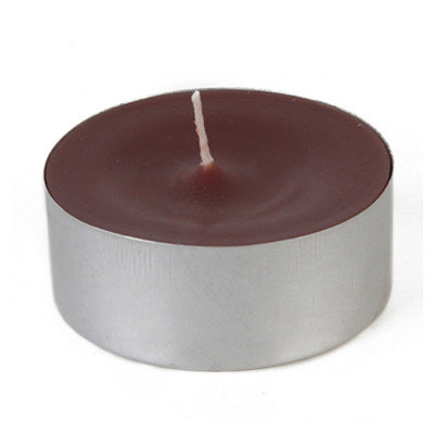 Zest Candle Mega Oversized Tin Tealight Color: Brown, Quantity: Set of 144