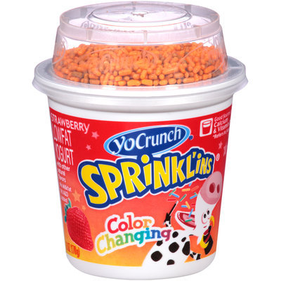 YoCrunch® Sprinkl'ins® Color Changing Strawberry Lowfat Yogurt