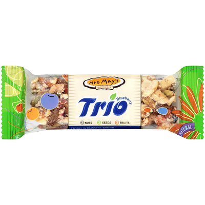 Mrs. May's® Naturals Trio Blueberry Snack Bar 1.2 oz. Wrapper