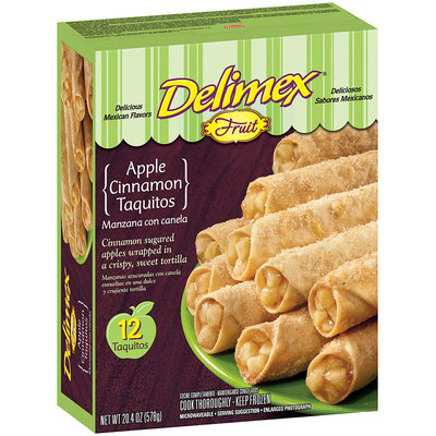 Delimex Fruit Taquitos Apple Cinnamon 20.4 Oz Box