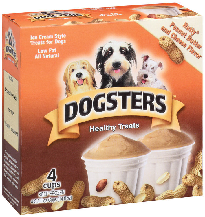 Dogsters Ice Cream Style Treats For Dogs Nutly Peanut Butter & Cheese