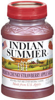 Indian Summer Chunky Strawberry Apple Sauce 23 Oz Plastic Jar