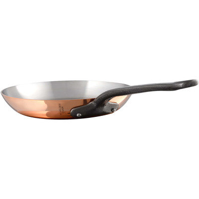 Mauviel 11.8 Frying Pan with Cast Iron Handle