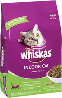 Whiskas Indoor Cat Chicken Flavor Adult 1+ Yrs Dry Cat Food 3 Lb Bag