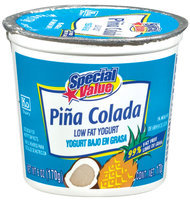 Special Value Pina Colada Low Fat Yogurt 6 Oz Cup
