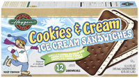 Haggen Cookies & Cream 3.5 Oz Ice Cream Sandwiches 12 Ct Box