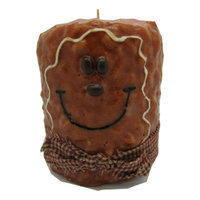 Starhollowcandleco Gingerbread Man Pillar Candle Size: Tall Fatty 6.5