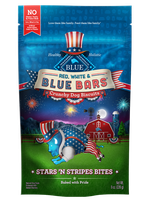 THE BLUE BUFFALO CO. BLUE™ Red, White & BLUE Bars® Stars 'N Stripes Bites Crunchy Dog Biscuits