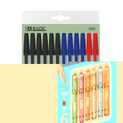BAZIC Palm Mini Ballpoint Pen w/ Key Ring (6/Pack)(Case of 144)