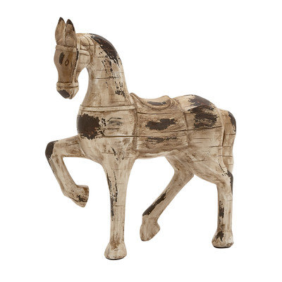 Benzara 76260 Polystone Horse