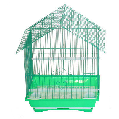 Yml House Top Style Small Parakeet Cage With Food Access Doors Color: Green