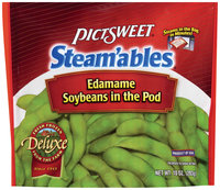 STEAM'ABLES DELUXE Soybeans In The Pod Edamame 10 OZ STAND UP BAG