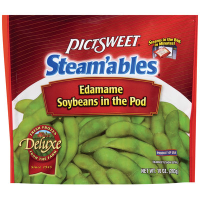 STEAM'ABLES DELUXE Soybeans In The Pod Edamame 10 OZ STAND UP BAG