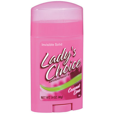 Lady's Choice Coconut Lime Invisible Solid Antiperspirant & Deodorant 1.4 Oz Stick
