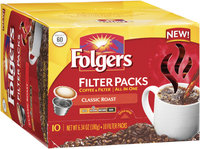 FOLGERS Classic Roast Medium Coffee Filter Packs 10 CT BOX