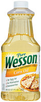 Wesson Pure 100% Natural Corn Oil 48 Fl Oz Plastic Bottle