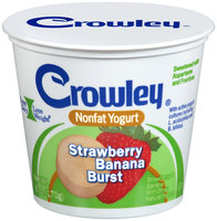 Crowley® Strawberry Banana Burst Nonfat Yogurt 6 oz. Cup