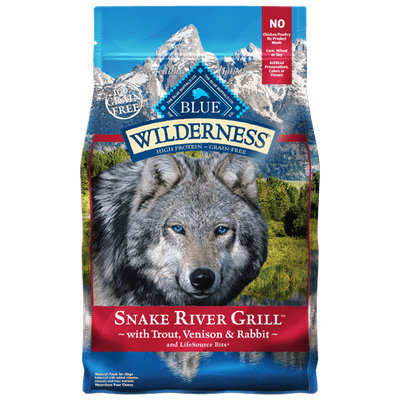 THE BLUE BUFFALO CO. BLUE™ Wilderness® Snake River Grill™ with Trout, Venison & Rabbit Grain-Free Dry Dog Food