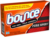 Bounce Pure Sport Dryer Sheets For Men 34 Count
