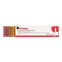 Universal Office Products 55520 Blackstonian Pencil Hb 2 Medium Soft Yellow Barrel Dozen