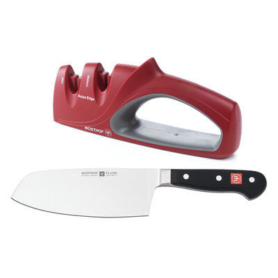 Wusthof Classic Chai Dao Knife and Sharpener - 2-piece set - Wusthof Classic