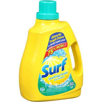 Surf® Sparkling Ocean® Laundry Detergent 80 Loads 100 Fl Oz Plastic Jug