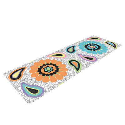 Kess Inhouse Moda Paisley by Nina May Paisley Flower Yoga Mat