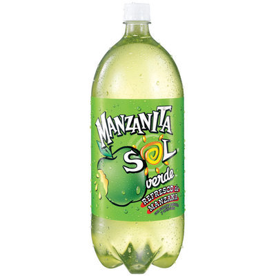 Manzanita Sol® Green Apple Soda 2L Plastic Bottle