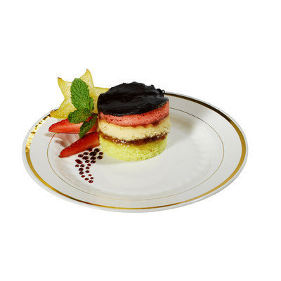 Fineline Settings, Inc Silver Splendor Plate (Pack of 150) Size: 6