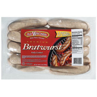 Smoked Cooked 48 Oz Premium Bratwurst 32200