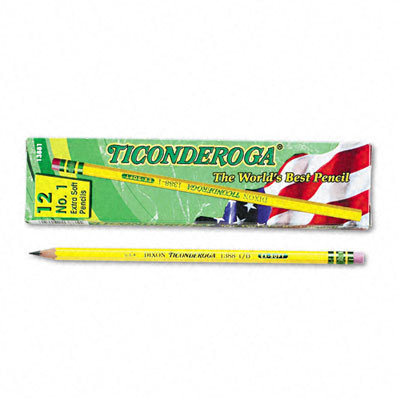 Dixon Ticonderoga Co. Dixon Ticonderoga Yellow Woodcase Pencil, 12 count