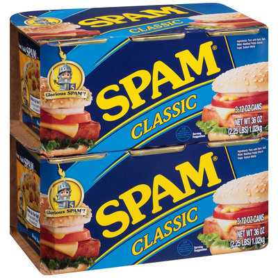 Spam® Classic Canned Meat 3-12 oz. Cans