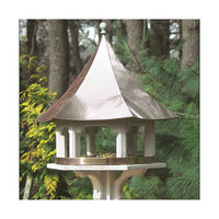 Lazy Hill Farm Carousel Bird Feeder Finish: Polished Copper